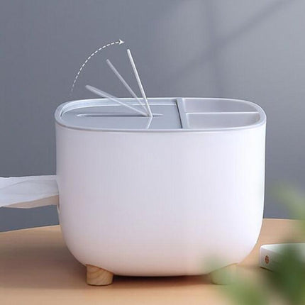 Multifunction Tissue Box Cover Table Napkin Paper Case Holder Storage Organizer - Aimall