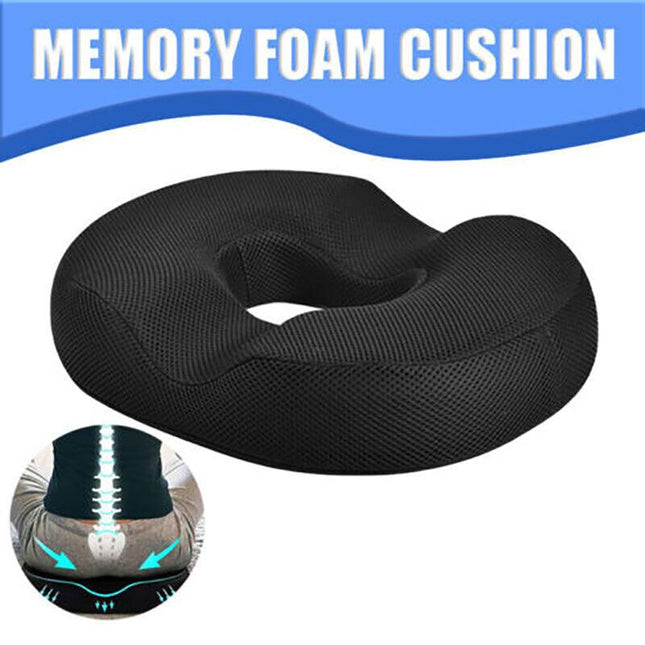 Donut Seat Cushion Non Slip Memory Foam Pillows Pain Relief Hemorrhoid SurgeryAU - Aimall