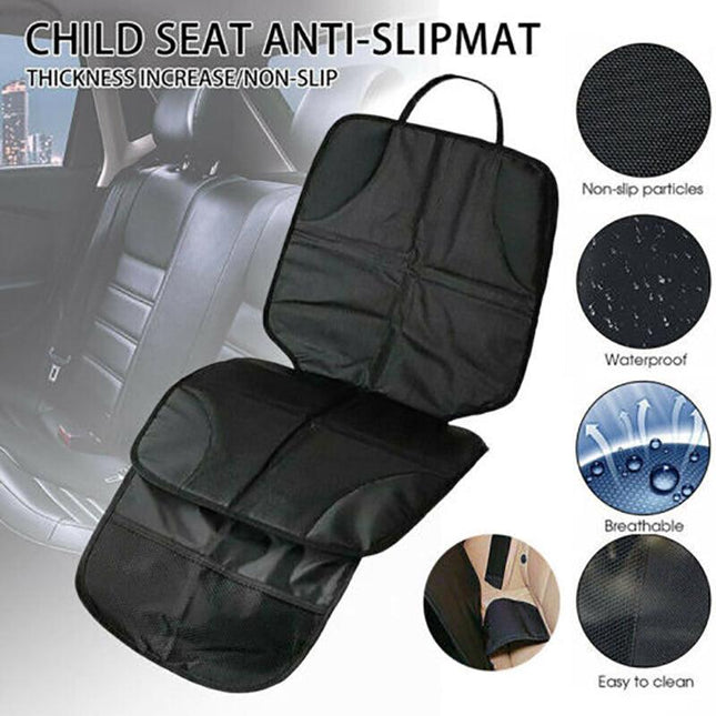 Car Seat Cover Under Child Seat Leather Saver Protector Mat Anti-Slip Safety AU - Aimall