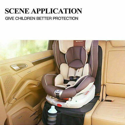 Car Seat Cover Under Child Seat Leather Saver Protector Mat Anti-Slip Safety AU - Aimall