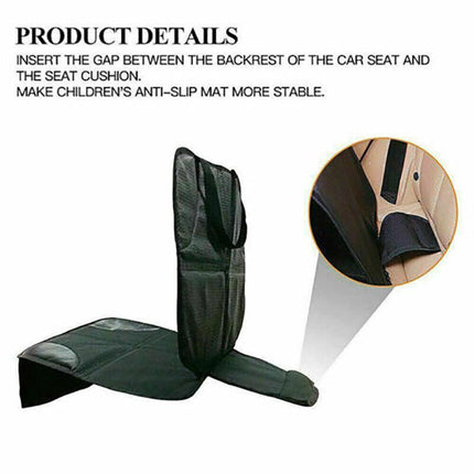 Car Seat Cover Under Child Seat Leather Saver Protector Mat Anti-Slip Safety AU - Aimall