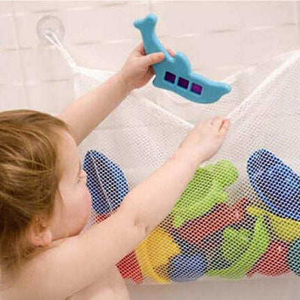 Toy Bath Storage Bathroom Doll Baby Stuff Suction Bag Bathtub Mesh Net AU Stock - Aimall