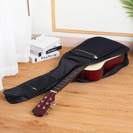 41" Acoustic Guitar Bag Padded Gig Bag Double Straps Backpack Soft Case Black AU - Aimall