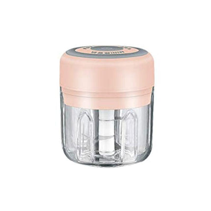 250ML USB Rechargeable Mini Food Garlic Grinder Electric Garlic Chopper Cordless - Aimall