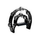 Double Half Moon Tambourine Musical Percussion Instrument Bell Beat Drum ABS AU - Aimall