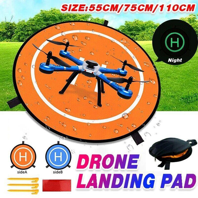 Drone Landing Pad for DJI Mavic Pro Fast-Fold Parking 55CM 75cm 110cm Helipad GD - Aimall
