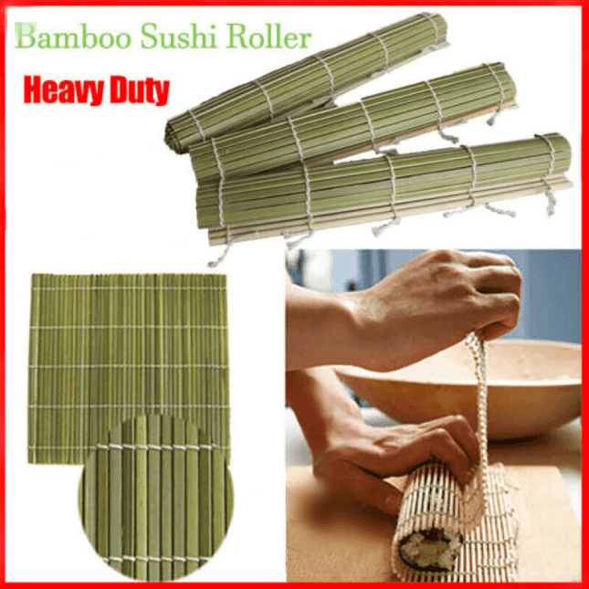 Heavy Duty Bamboo Sushi Mat Rice Roller Roll Maker Tool DIY Kit Mold Kitchen AU - Aimall