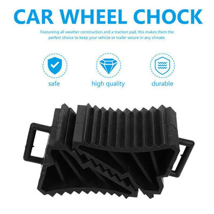 4PCS Heavy Wheel Chock Tough Chocks Stops Car Trailer Boat Caravan AU Stock - Aimall