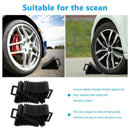 4PCS Heavy Wheel Chock Tough Chocks Stops Car Trailer Boat Caravan AU Stock - Aimall