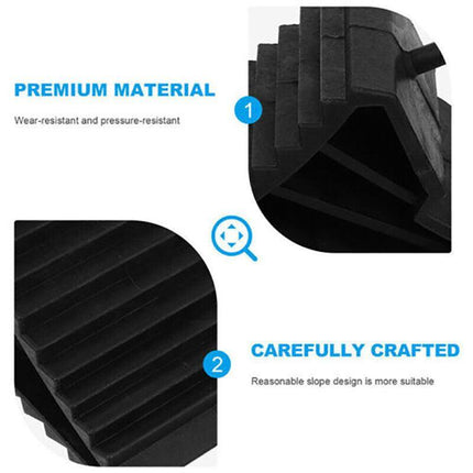 4PCS Heavy Wheel Chock Tough Chocks Stops Car Trailer Boat Caravan AU Stock - Aimall