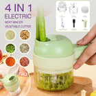 4 in 1 Mini Handheld Electric Vegetable Cutter Wireless Food Chopper Grinder AU - Aimall
