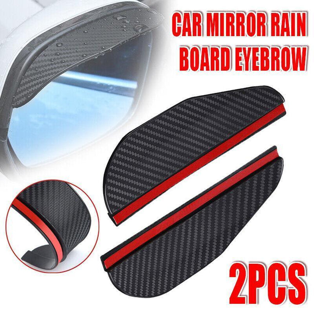 2PCS Car Rear View Side Mirror Rain Board Eyebrow Guard Sun Visor Accessories AU - Aimall