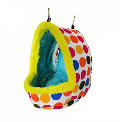 Bird Parrot Hammock Pet Sleep Cotton Nest Hang Cave Cage Plush Hut Tent Bed Warm - Aimall