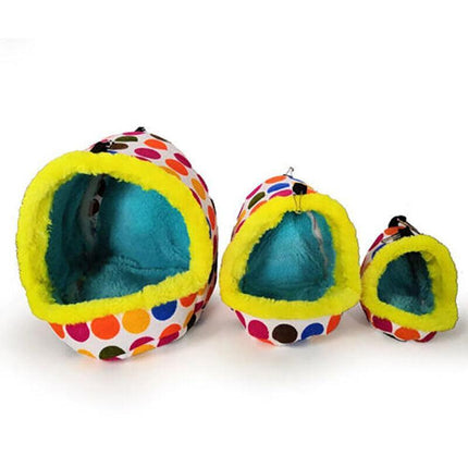 Bird Parrot Hammock Pet Sleep Cotton Nest Hang Cave Cage Plush Hut Tent Bed Warm - Aimall