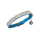 Collar Suede Cat Kitten Puppy Pet safety release adjustable Rhinestone 5 Colours - Aimall