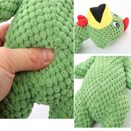 Squeaky Dog Toys Puppy Pet Chew Rope Squeaker Crinkle Rope Plush Toy Teething AU - Aimall