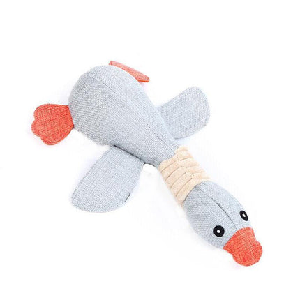 Squeaky Dog Toys Puppy Pet Chew Rope Squeaker Crinkle Rope Plush Toy Teething AU - Aimall