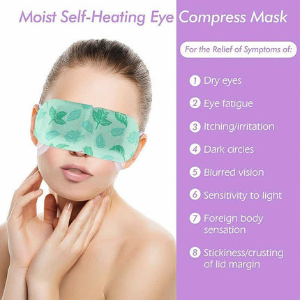 3PCS Steam Warm Eye Pad Mask Relieve Fatigue Over Worked Eyes Comfortable Health - Aimall