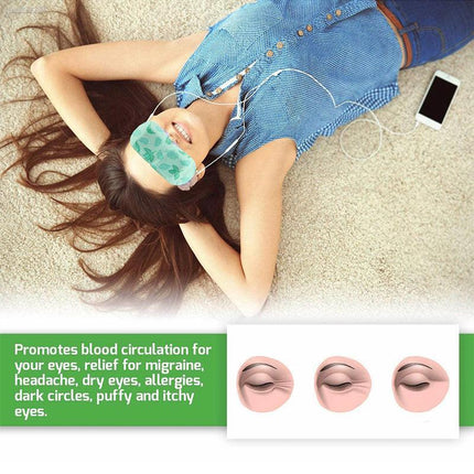 3PCS Steam Warm Eye Pad Mask Relieve Fatigue Over Worked Eyes Comfortable Health - Aimall