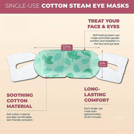 3PCS Steam Warm Eye Pad Mask Relieve Fatigue Over Worked Eyes Comfortable Health - Aimall