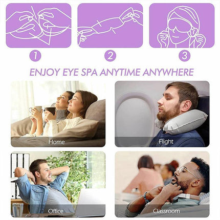 3PCS Steam Warm Eye Pad Mask Relieve Fatigue Over Worked Eyes Comfortable Health - Aimall