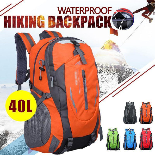 40L Large Waterproof Hiking Camping Bag Travel Backpack Outdoor Luggage Rucksack - Aimall