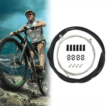 Bike Bicycle Front Rear Inner Outer Wire Brake Gear Shifter Cable Housing Kit AU - Aimall