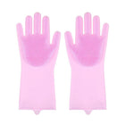 Magic Silicone Rubber Dish Washing Kitchen Gloves Scrubber Cleaning Scrubbing AU - Aimall