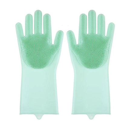 Magic Silicone Rubber Dish Washing Kitchen Gloves Scrubber Cleaning Scrubbing AU - Aimall