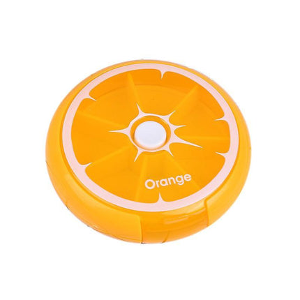 Weekly 7 Day Pill Organiser Case Box Tablet Medicine Dispenser Holder Case Round - Aimall