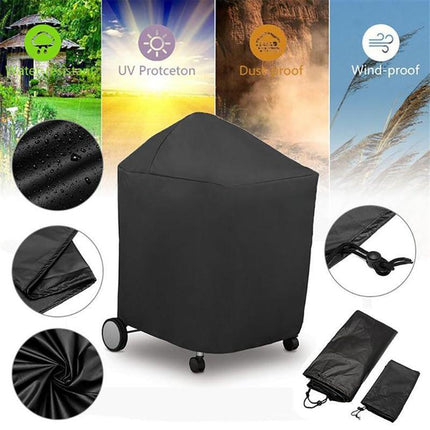 Cart Grill Cover Waterproof Protector For Weber Q200 Series #7113 BBQ Black AU - Aimall
