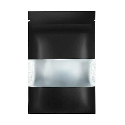 Window Black Matt Stand up Pouches Mylar Foil Bag Heat Seal Food Zipper Bag AU - Aimall