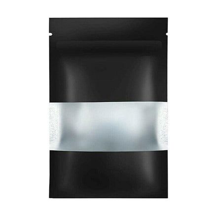 Window Black Matt Stand up Pouches Mylar Foil Bag Heat Seal Food Zipper Bag AU - Aimall