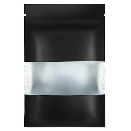 Window Black Matt Stand up Pouches Mylar Foil Bag Heat Seal Food Zipper Bag AU - Aimall