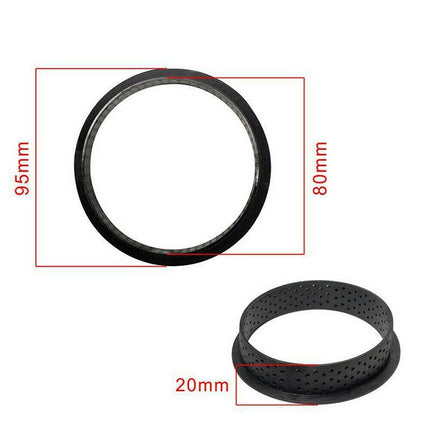 8x Cake Mold Perforated Cutter Round-Shape Mousse Circle Ring Tart Decor Baking - Aimall