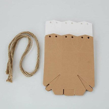 50Pcs Xmas Candy Gift Box Bag Pillow Favor Kraft Paper Gift Favour Wedding Party - Aimall