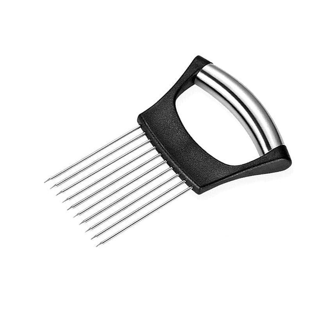 Food Slice Assistant Onion Slicer Cutter Fish Meat Potato Vegetable Holder Tool - Aimall