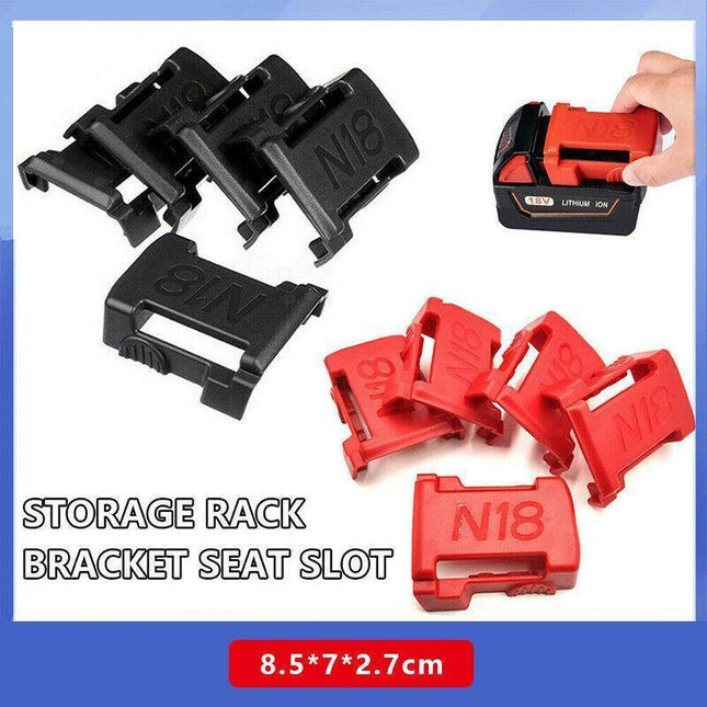 5Pcs Battery Mount Holder Stand For Milwaukee M18 18V Tool Battery AccessoriesAU - Aimall