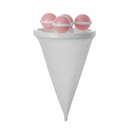 2 PCS Reusable Hair Lint Catcher Removal Net Bag Wash Machine Float Filter - Aimall