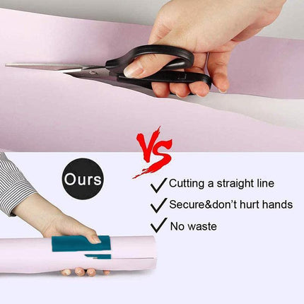 3X Sliding Wrapping Paper Cutter Craft Seconds Wrap Paper Christmas Cut Tool AU - Aimall