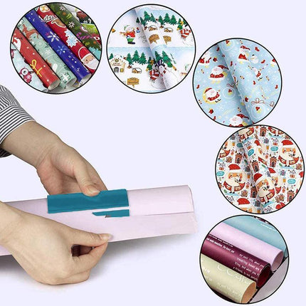 3X Sliding Wrapping Paper Cutter Craft Seconds Wrap Paper Christmas Cut Tool AU - Aimall