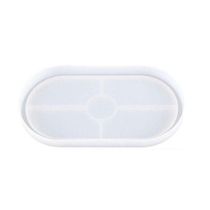 Silicone Ashtray Oval Coaster Mold Tray Epoxy Resin DIY Craft Tool Jewelry Mould - Aimall