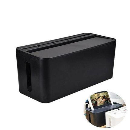 Large Cable Wire Cord Storage Box Case Management Socket Tidy Safety Organizer - Aimall