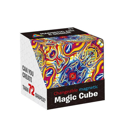 Variety Changeable Magnetic Magic Cube 3D Hand Flip Puzzle Anti Stress Toys Gift - Aimall