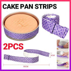 2PCS Cake Pan Strips Heat Protection Belt Bake Even Strip Moist Baking Tool AU - Aimall