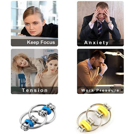 1X Flippy Bike Chain Fidget Toy Stress Relief Sensory Autism Anxiety Stock AU - Aimall