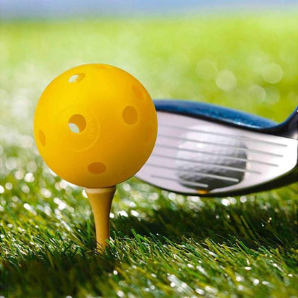 50PCS Plastic Whiffle Airflow Hollow Golf Practice Training Balls Golf Sport AU - Aimall