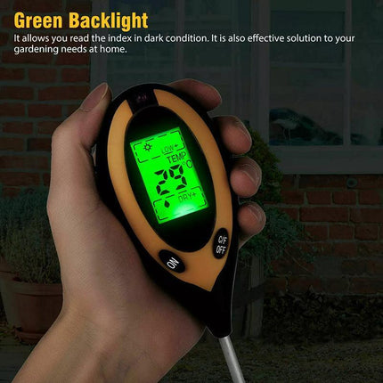 4 in 1 Soil PH Tester Moisture Sunlight Light Test Meter for Garden Plant Lawns - Aimall