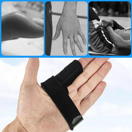 Adjustable Finger Splint Brace Trigger Finger Support Fracture Fix Pain ReliefAU - Aimall