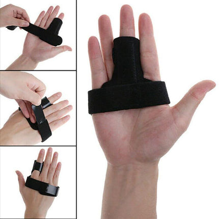 Adjustable Finger Splint Brace Trigger Finger Support Fracture Fix Pain ReliefAU - Aimall